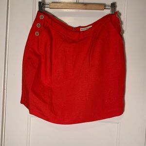 Banana Republic Orange Linen Blend Skirt